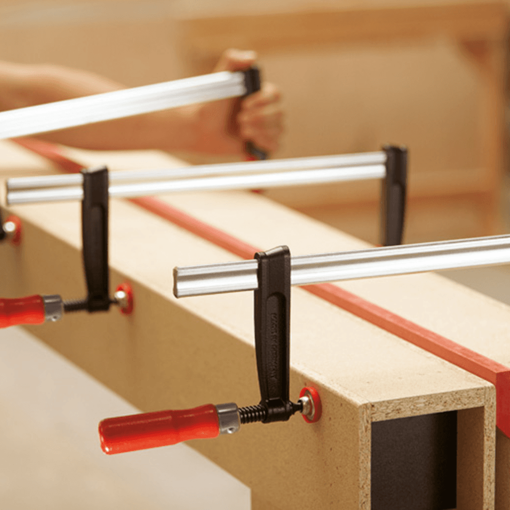 16" Light-Duty Bar Clamp with Wood Handle, 4" Throat Depth - Alt Image 1