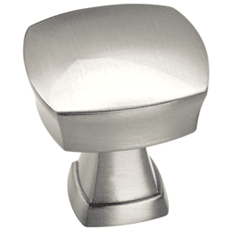 Amerock 1-1/4" Square Knob in Satin Nickel Finish