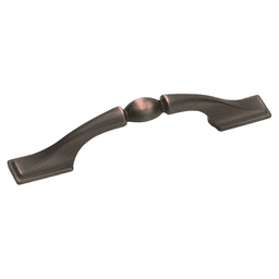 Amerock 3" Sterling Traditions Handle Pull in Oil-Rubbed Bronze on Cabinet Door