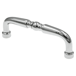 3&quot; Allison Value Solid Brass Turned Wire Pull, Polished Chrome Main - Image