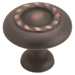 1-1/4" Inspirations Rope Knob in Oil-Rubbed Bronze Finish by Amerock