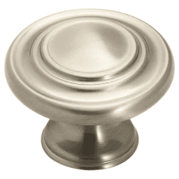 Amerock's 1-5/16" Satin Nickel Finish Knob - 3-Ring Design