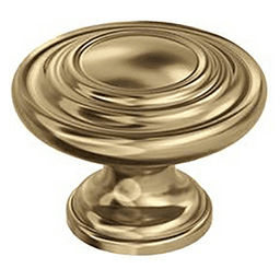 1-3/4" Inspirations Round Cabinet Knob, Champagne Bronze Main - Image