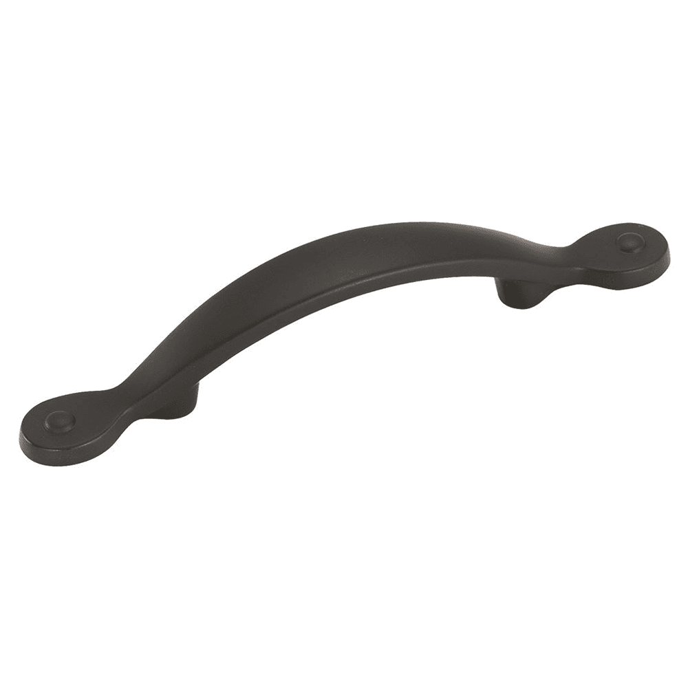Wrought Iron Dark 3" Inspirations Plain Pull back view