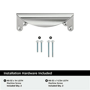 3" Inspirations Cup Pull, Polished Chrome Alt 1 - Image