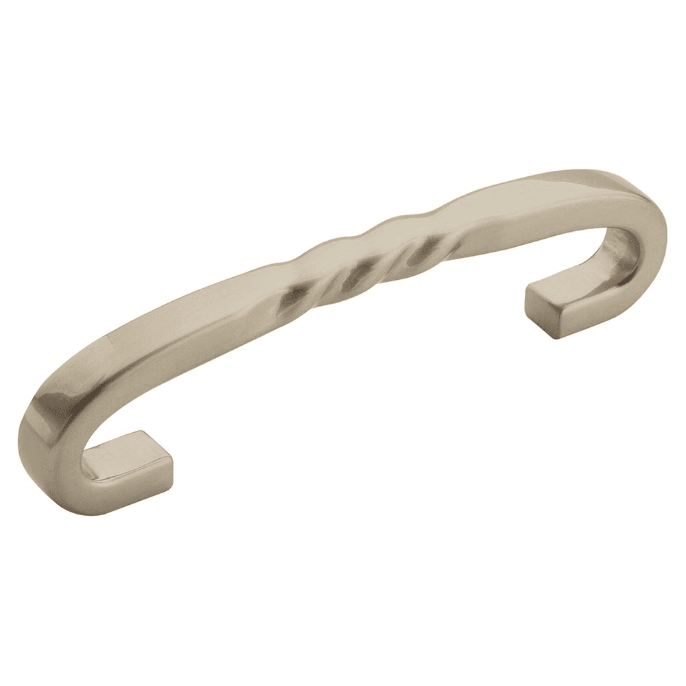 Amerock 96mm Rope Pull in Oil-Rubbed Bronze on a Wooden Cabinet Door