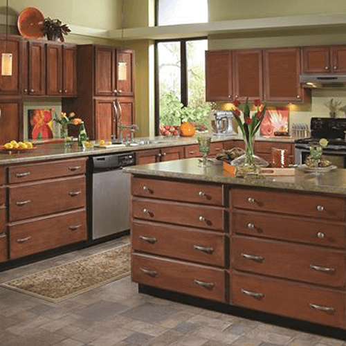 Close-up of Amerock 96mm Rope Pull in Oil-Rubbed Bronze on a Cabinet Drawer