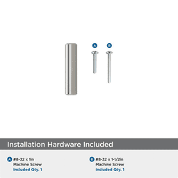 1-15/16" Bar Pulls Cabinet Knob, Satin Nickel Alt 2 - Image