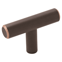 Amerock 1-15/16" T-Knob in Oil-Rubbed Bronze - Close-up view