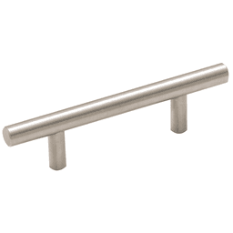 Amerock 3-inch bar pull in Sterling Nickel finish for modern and bold look