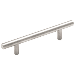 Amerock 3-3/4" Bar Pull in Sterling Nickel finish with modern design and clean lines.