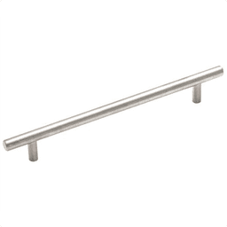 7-9/16" Bar Pull in Sterling Nickel - sleek and sophisticated design for modern functionality.
