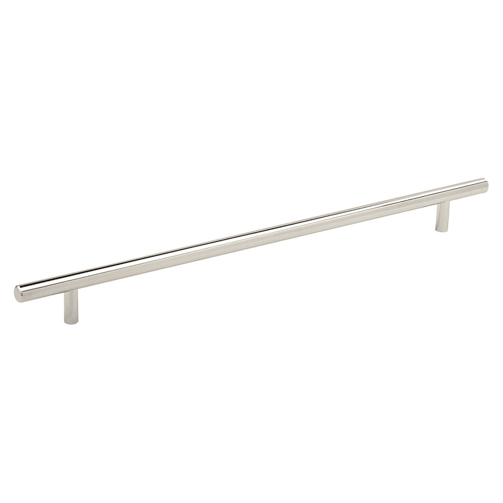 Amerock 12-5/8" Polished Nickel T-Bar Cabinet Pull - Sleek and Stylish Design