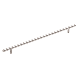 Amerock 12-5/8" T-Bar Stainless Steel Pull on White Background