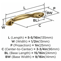 3-3/4" Intertwine Cabinet Pull, Champagne Bronze Alt 2 - Image