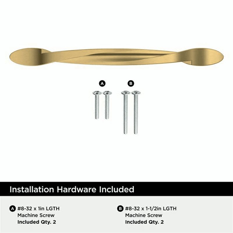 5-1/16" Intertwine Cabinet Pull, Champagne Bronze Alt 3 - Image