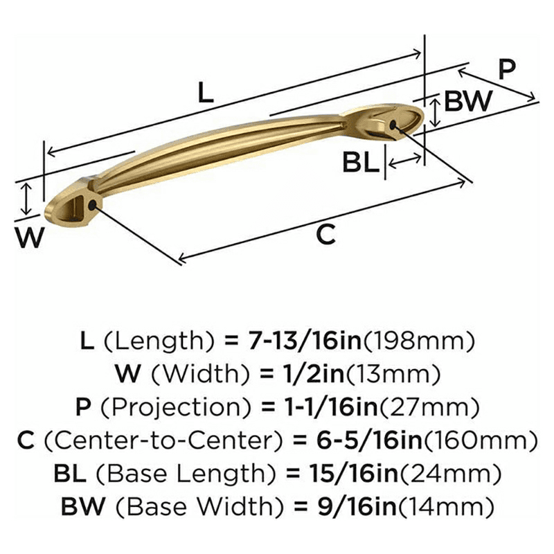 6-5/16" Intertwine Cabinet Pull, Champagne Bronze Alt 2 - Image