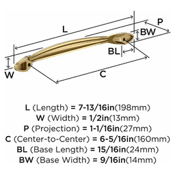 6-5/16" Intertwine Cabinet Pull, Champagne Bronze Alt 2 - Image