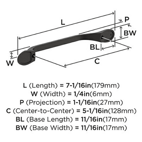 5-1/16" Ravino Cabinet Pull, Oil-Rubbed Bronze Alt 2 - Image