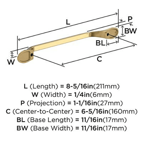 6-5/16" Ravino Cabinet Pull, Satin Nickel Alt 2 - Image