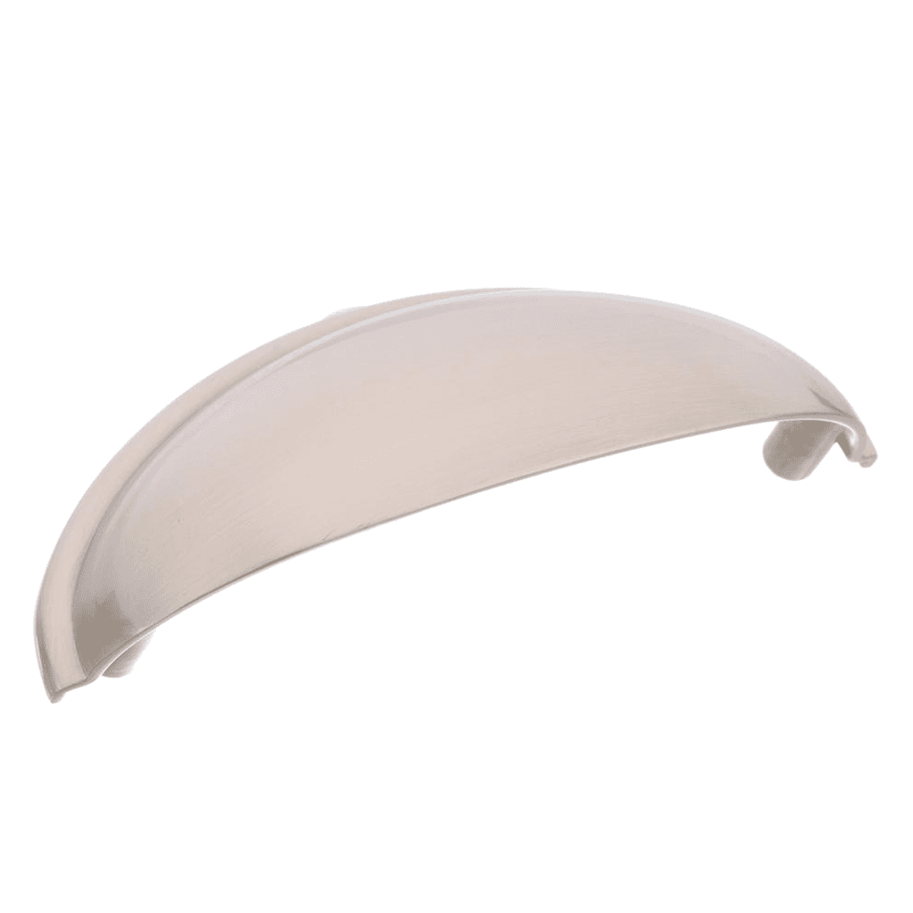 3" Allison&trade; Value Hardware Cup Pull, Satin Nickel - Front View