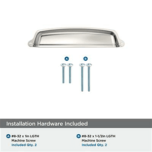 5-1/16" Stature Cup Pull, Polished Nickel Alt 2 - Image