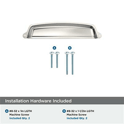 5-1/16" Stature Cup Pull, Polished Nickel Alt 2 - Image