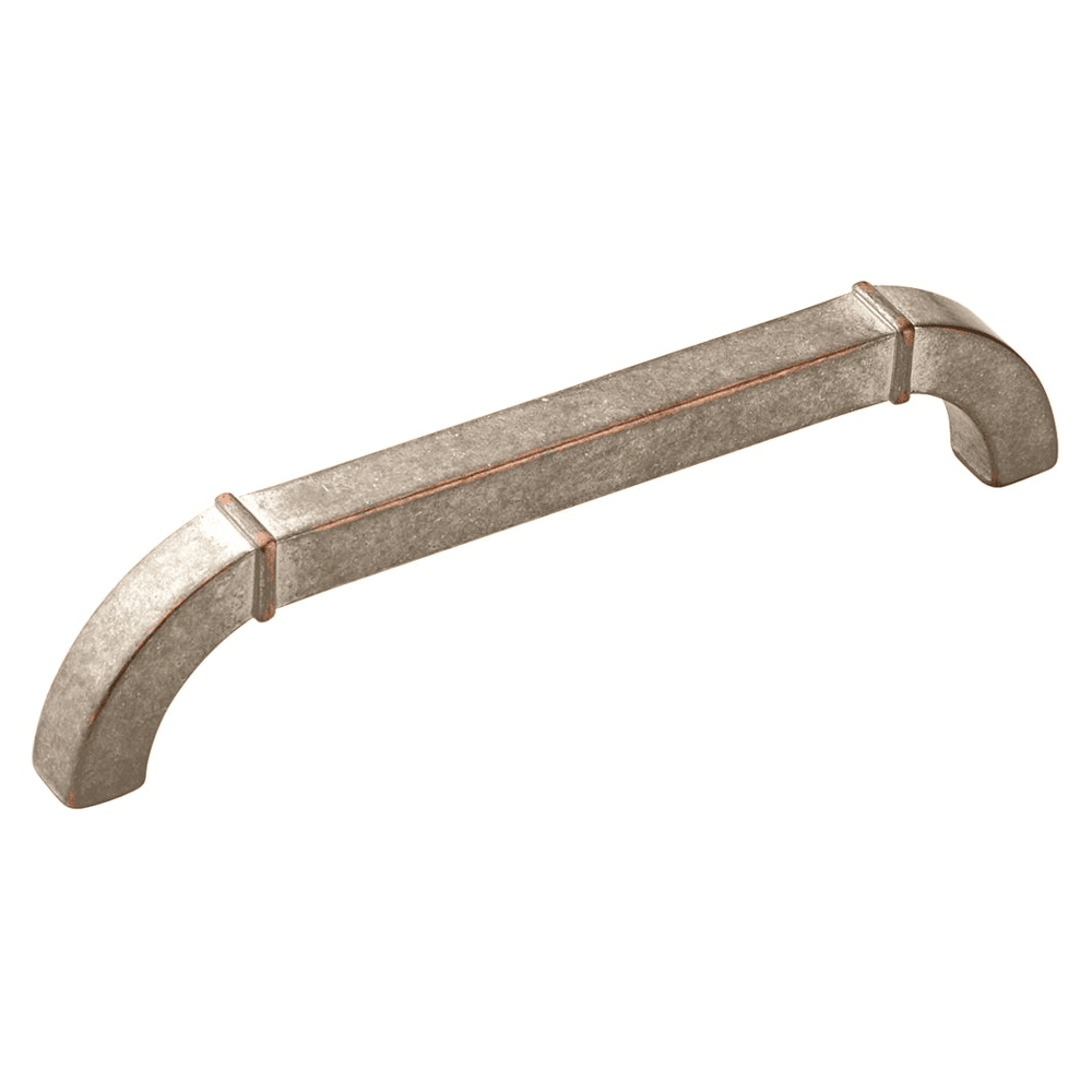 128mm Vasari handle pull in weathered nickel copper finish by Amerock