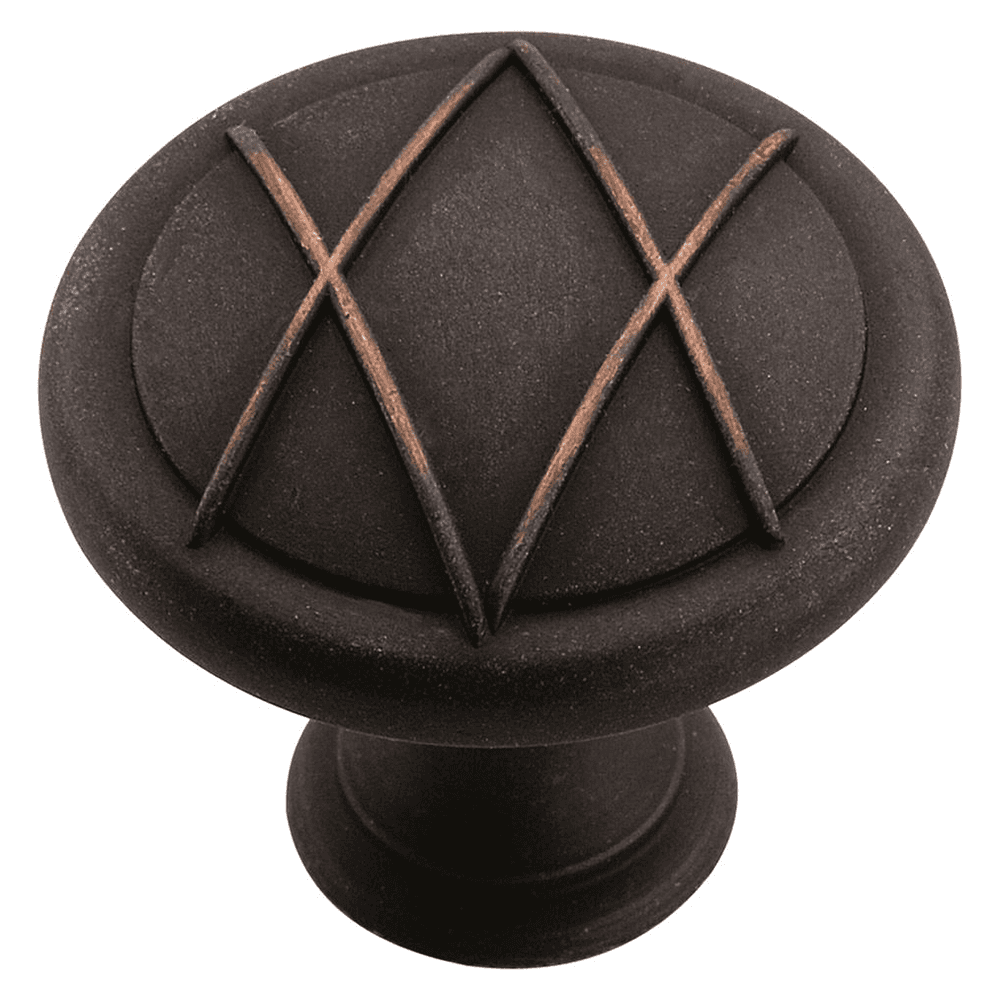 1-3/8" Lattice&trade; Mushroom Knob in Dark-Oiled Bronze Finish by Amerock