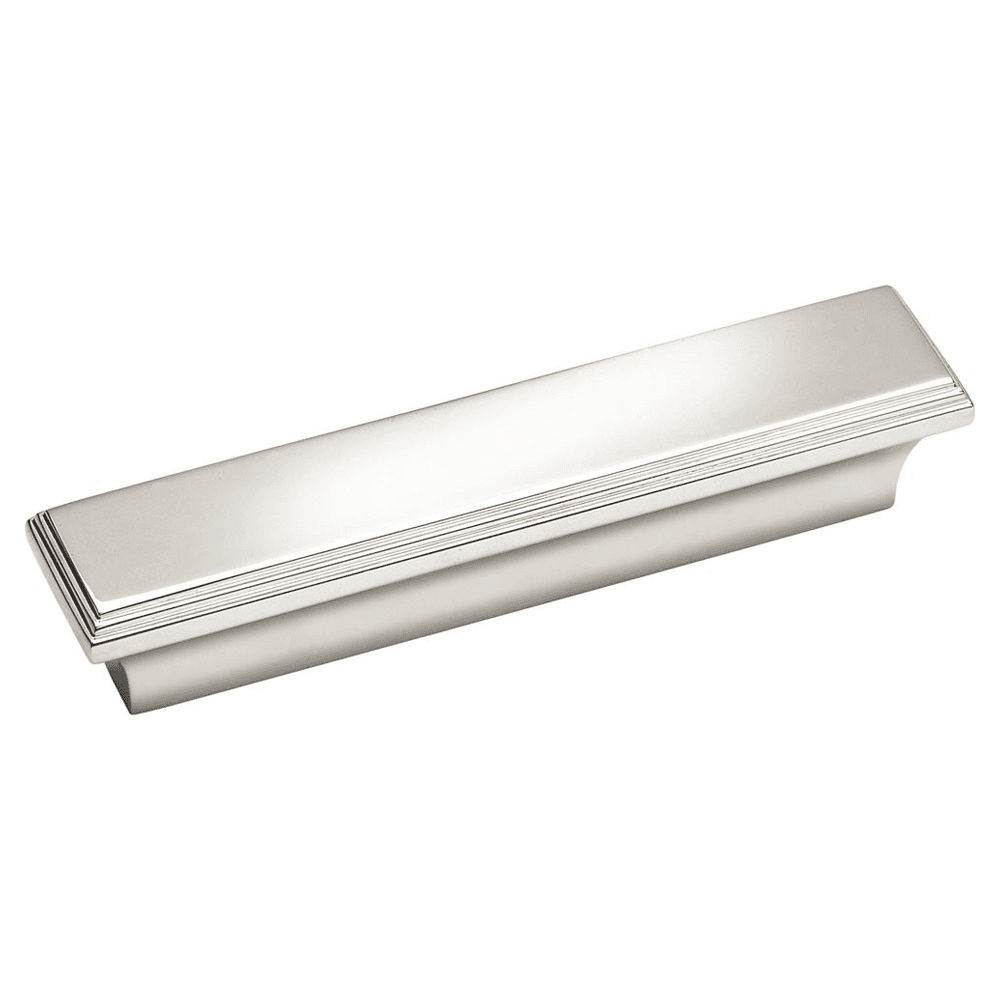 Satin Nickel Amerock Manor Flush Pull for Modern Home Interiors
