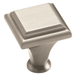 Amerock's Manor Collection 1" Satin Nickel Square Knob