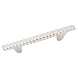 Satin Nickel Bar Pull for Cabinets - Amerock 3-3/4" Sleek Design