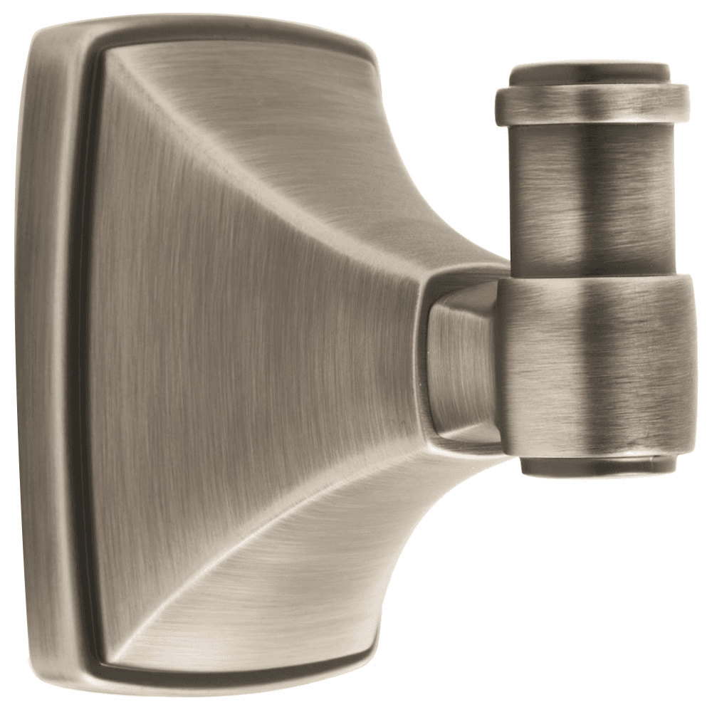 Clarendon Single Robe Hook in Antique Silver by Amerock