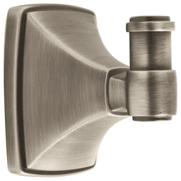 Clarendon Single Robe Hook in Antique Silver by Amerock