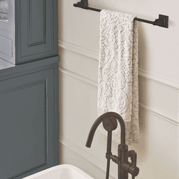 MARKHAM Towel Bar in Oil-Rubbed Bronze finish from Amerock's traditional Markham collection