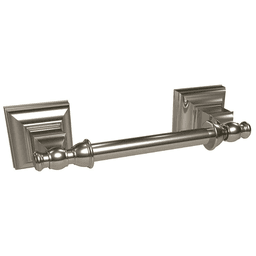 Amerock Markham Collection Bathroom Accessory in Polished Nickel - Double Post Tissue Roll Holder