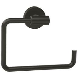 Add a modern touch to your bathroom with the ARRONDI Towel Ring in Matte Black