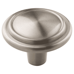 1-1/4" Allison Value Mushroom Satin Nickel Finish Cabinet Knob by Amerock