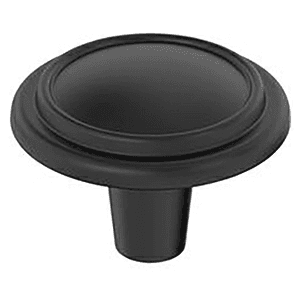 1-1/4" Hatfield Round Cabinet Knob, Matte Black Main - Image