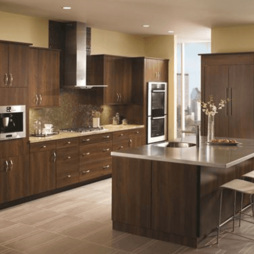 Satin Nickel Conrad Square Pull for Kitchen or Bath by Amerock