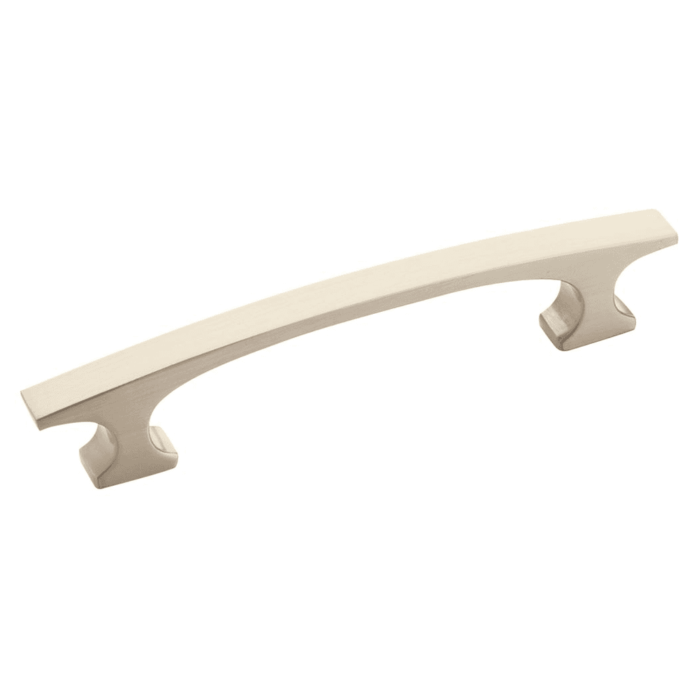 Close-up of Amerock's Oil-Rubbed Bronze 96mm Conrad&trade; Bridge Pull