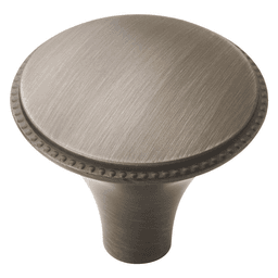 Satin Nickel Finish Round Knob for Cabinet, Dresser or Drawer - 1-1/4" Atherly Knob by Amerock