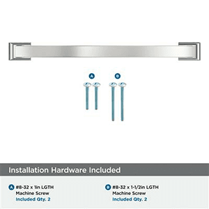 8-13/16" Candler Cabinet Pull, Polished Nickel Alt 2 - Image