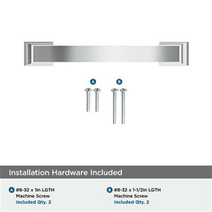 3-3/4" Candler Arch Pull, Polished Chrome Alt 2 - Image