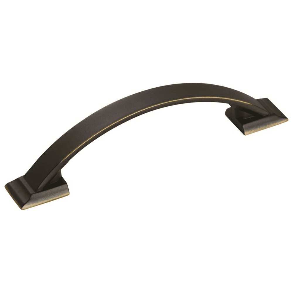 Amerock Candler 96mm Venetian Bronze Arch Pull on Cabinet Door