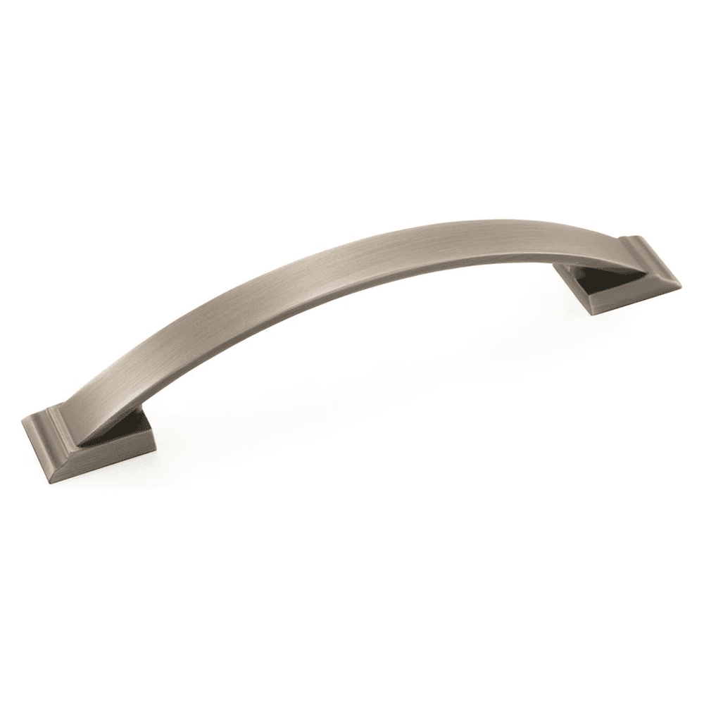 Satin Nickel Arch Pull - Amerock Candler Collection - Sleek Cabinet Hardware