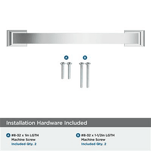 6-5/16" Candler Cabinet Pull, Polished Chrome Alt 2 - Image