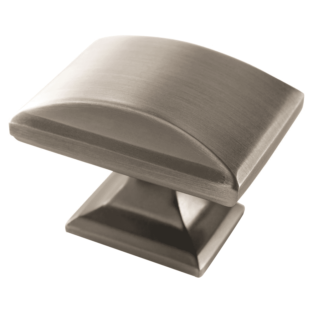 Close-up of Amerock 1-1/2" Candler Round Knob in Gunmetal Finish
