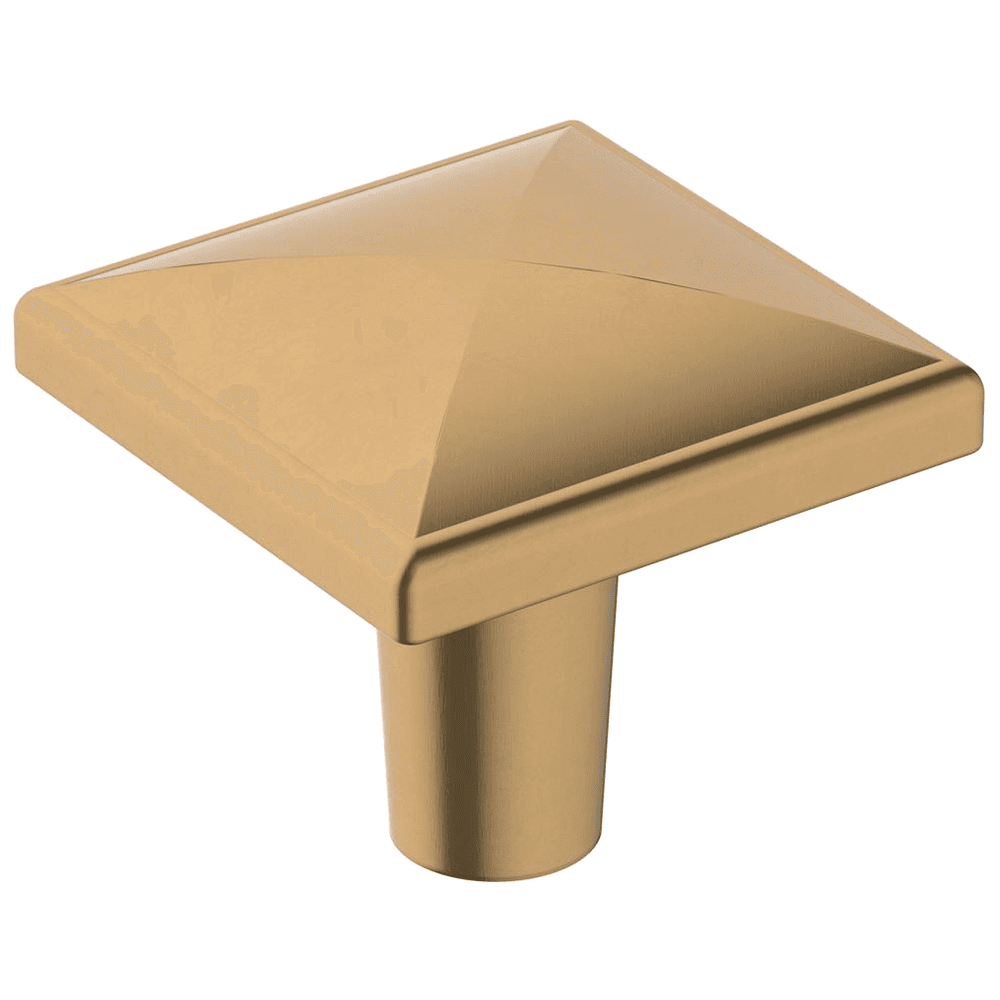 1-1/8" square knob in Champagne Bronze finish by Amerock