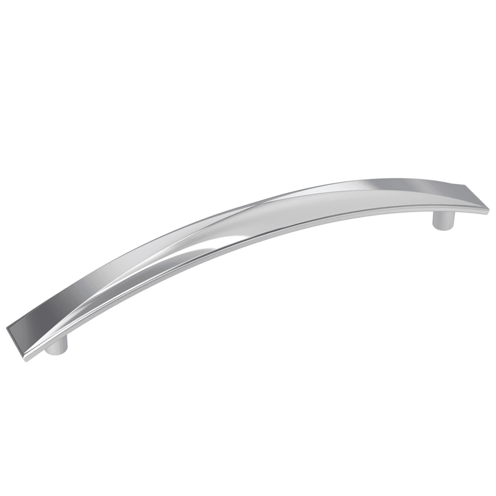 Amerock 160mm Extensity Arch Pull in Polished Chrome on Cabinet Door